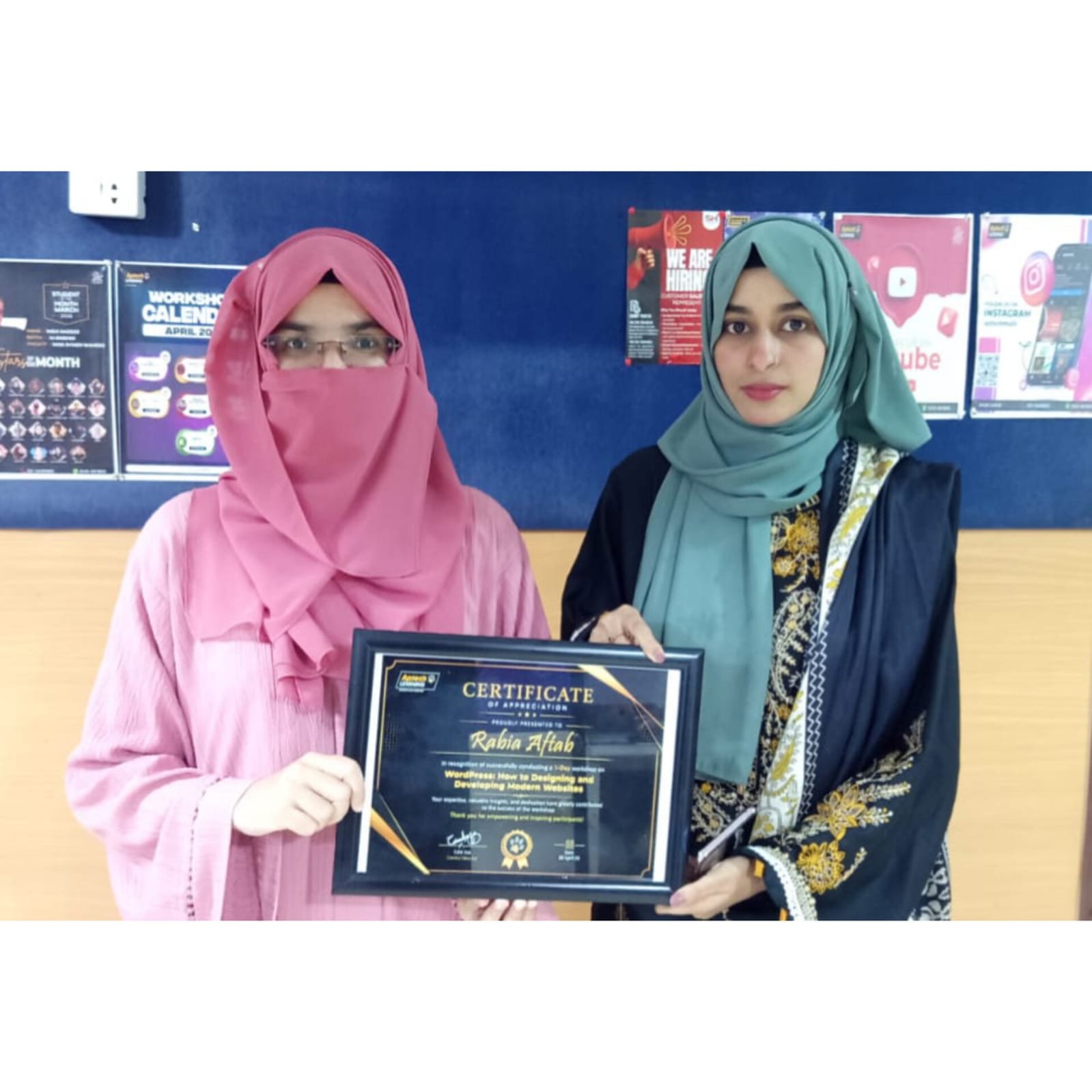 Appreciation Award for Training and Student Development